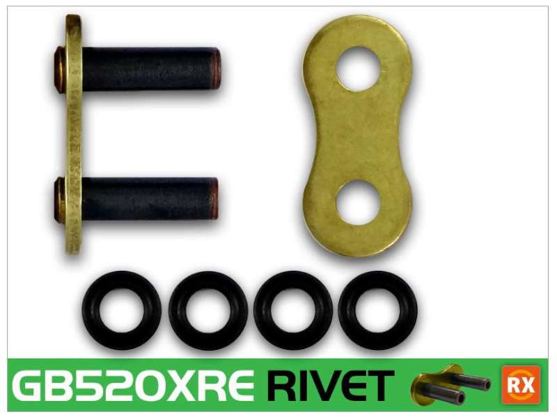 RK Chain GB520XRE-RIVET - Gold