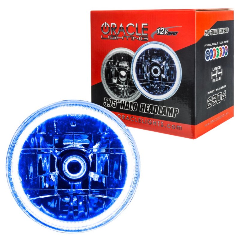 Oracle Pre-Installed Lights 5.75 IN. Sealed Beam - Blue Halo