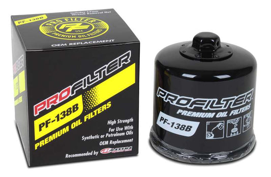 ProFilter Aprilia/Arctic Cat/Kawasaki/Suzuki Spin-On/Black/Various Performance Oil Filter