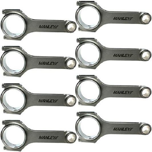 Manley Chevrolet LS 6.125 Length H Tuff Series Connecting Rod Set w/ ARP 2000 Bolts