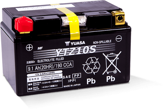Yuasa YTZ10S Maintenance Free AGM 12 Volt Battery