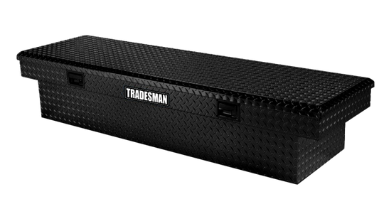 Tradesman Aluminum Economy Cross Bed Truck Tool Box (72in.) - Black