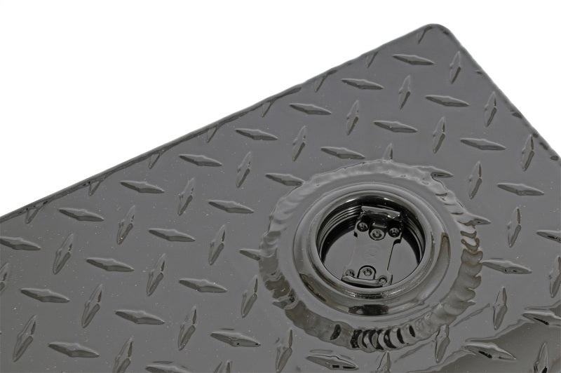Deezee Universal Tanks - Long Rectangle Black-Tread Aluminum