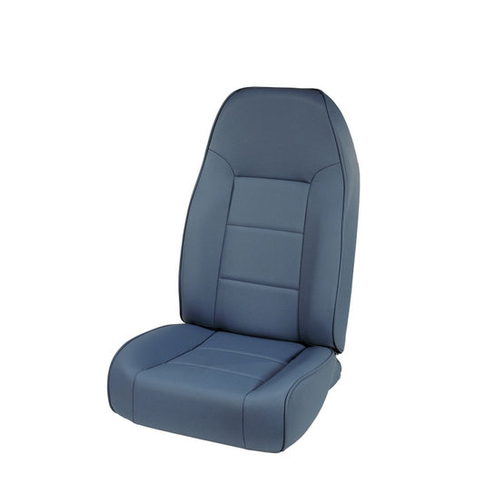 Rugged Ridge High-Back Front Seat Non-Recline Blue 76-02 CJ&Wrang