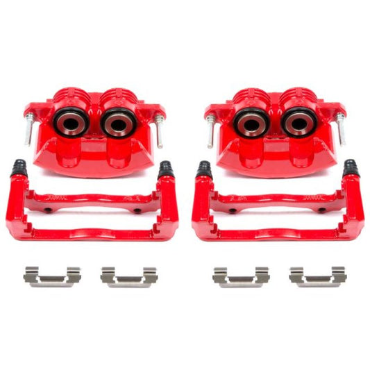 Power Stop 98-02 Chevrolet Camaro Front Red Calipers w/Brackets - Pair