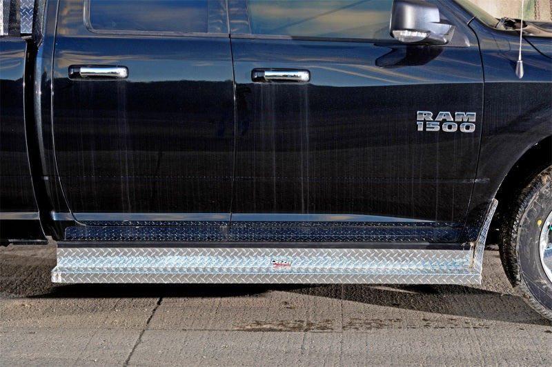 Deezee 08-14 Ford Econoline/E-Series Van Running Board Cab Section Brite-Tread Aluminum (Front Door)