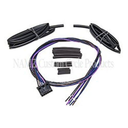NAMZ 11-17 V-Twin FXST/FLST w/Switch Housing Mounted Signal Front Turn Sig Relocation Harness 36in.