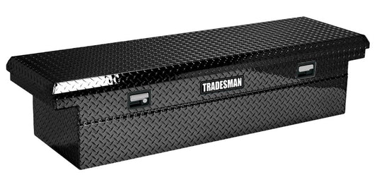 Tradesman Aluminum Economy Cross Bed Low-Profile Truck Tool Box (70in.) - Black