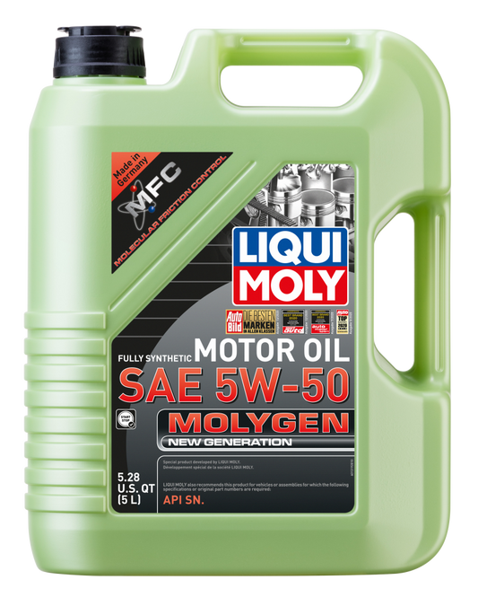 LIQUI MOLY 5L Molygen New Generation Motor Oil SAE 5W50