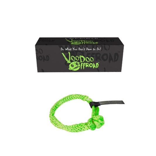 Voodoo Offroad 2.0 Santeria Series 3/8in x 7in Winch Soft Shackle - Green