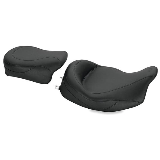 Mustang 08-21 Harley Electra Glide Std,Rd Glide,Rd King,Str Glide Super Touring Solo Seat - Black