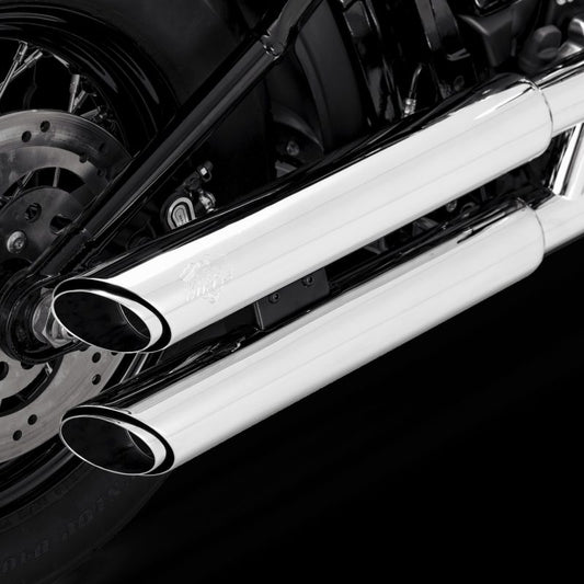 Vance & Hines 18-22 Harley Davidson Softail Twin Slash S/OS PCX Slip-On Exhaust - Chrome