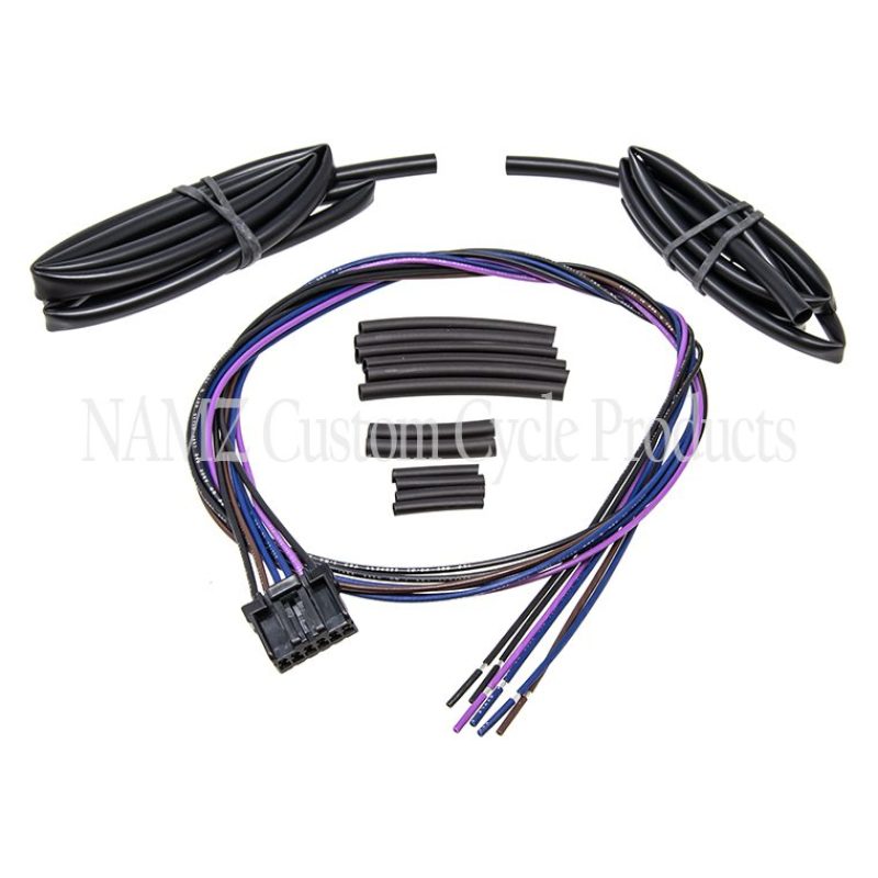 NAMZ 11-17 V-Twin FXST/FLST w/Switch Housing Mounted Signal Front Turn Sig Relocation Harness 36in.