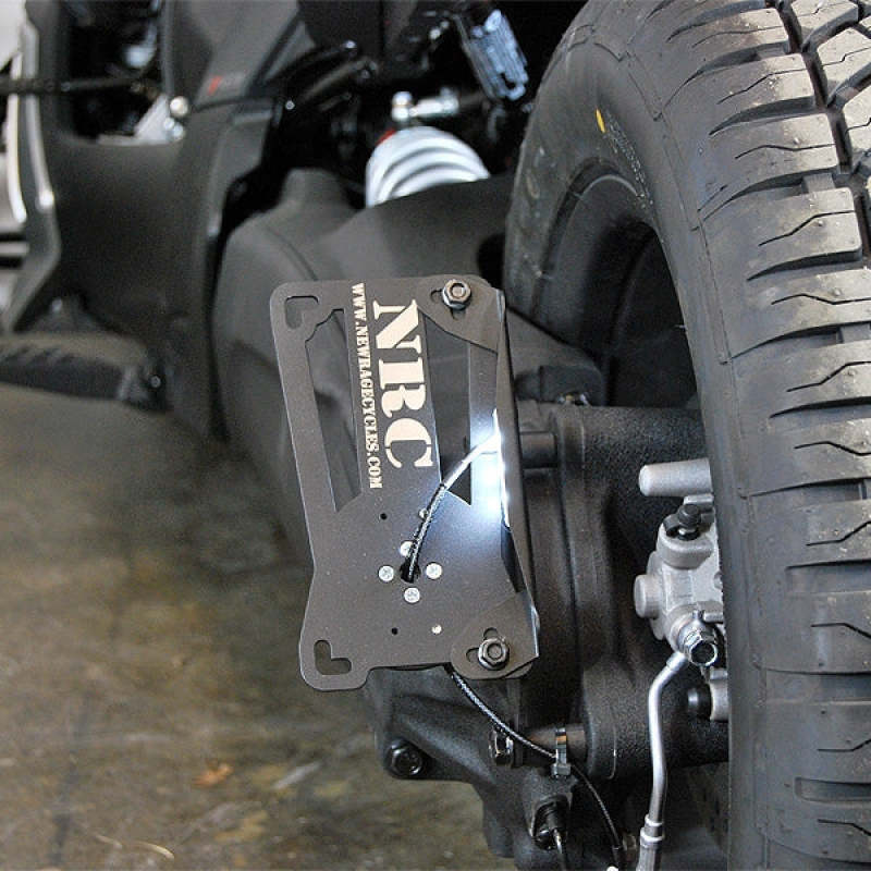 New Rage Cycles 19+ Can-Am Ryker Side Mount License Plate (2 Position)