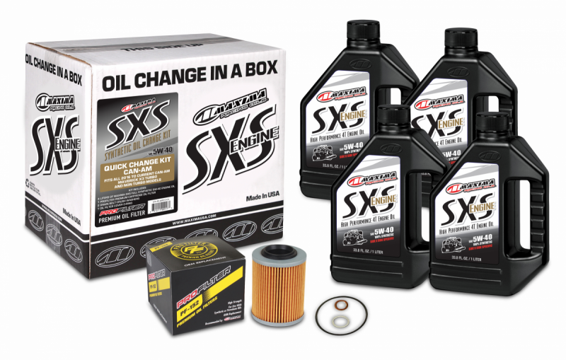 Maxima SXS Can-Am Oil Change Kit 5W-40 Full-Synthetic Maverick X3