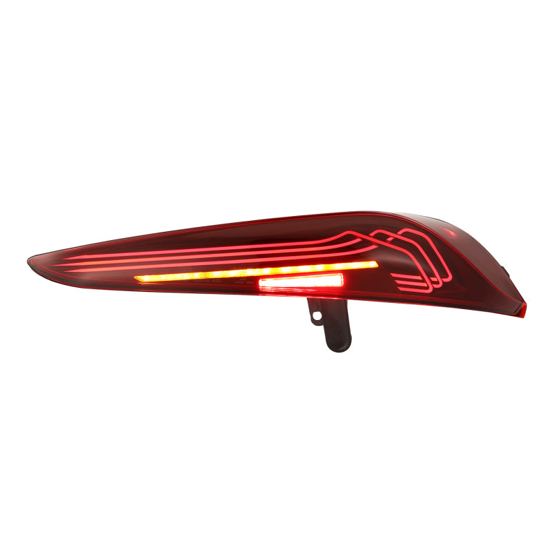 AlphaRex 20-24 Toyota Supra LUXX-Series Laser Style LED Tail Lights Black-Red