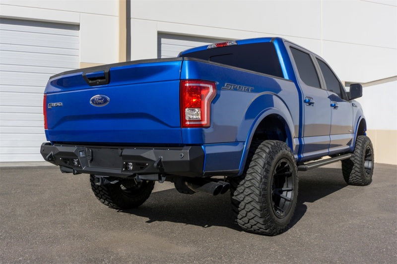 Addictive Desert Designs 15-18 Ford F-150 Stealth Fighter Rear Bumper w/ Backup Sensor Cutout