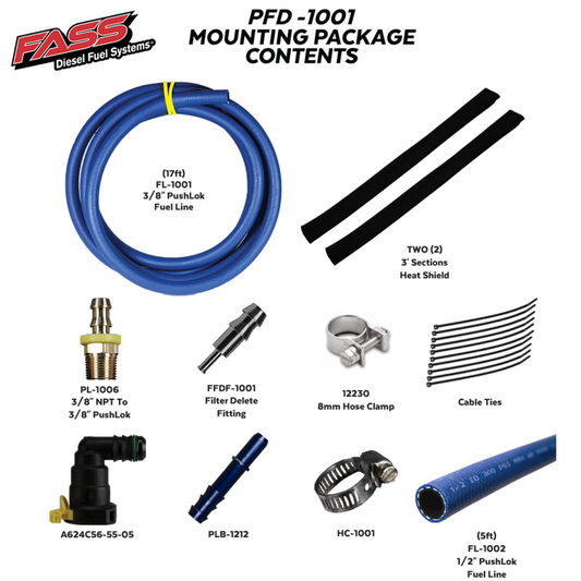 FASS 11-19 Ford Powerstroke Filter Delete Kit PFD-1001