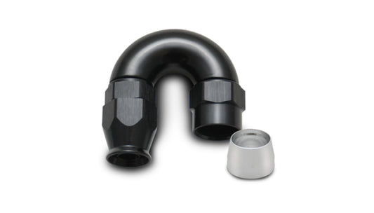 Vibrant 180 Degree High Flow Hose End Fitting for PTFE Lined Hose -16AN