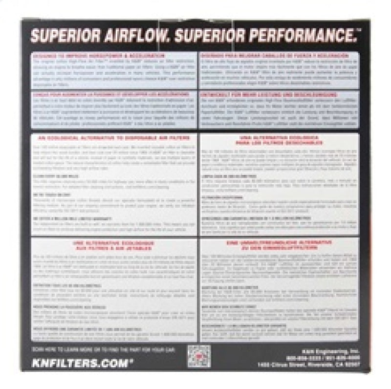 K&N Replacement Air Filter 03-05 Honda VTX1300C/S/R 1284 / 06-09 VTX1300C/R/S/T 1300