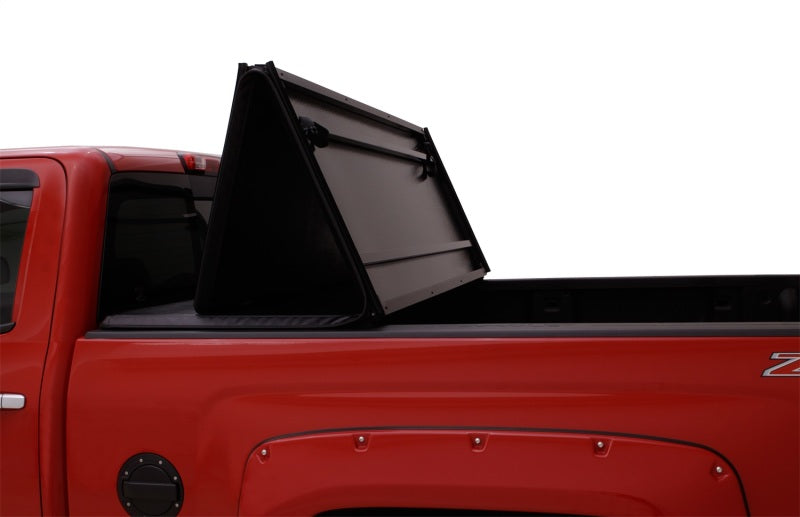 Lund 02-17 Dodge Ram 1500 Fleetside (6.4ft. Bed) Hard Fold Tonneau Cover - Black