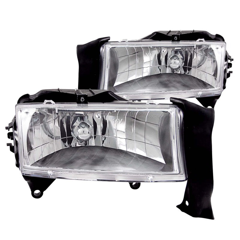 ANZO 1997-2004 Dodge Dakota Crystal Headlights Chrome