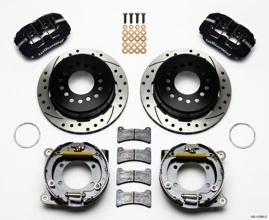 Wilwood Dynapro Low-Profile 11.00in P-Brake Kit Drilled Ford 8.8 w/2.50in Offset-5 Lug