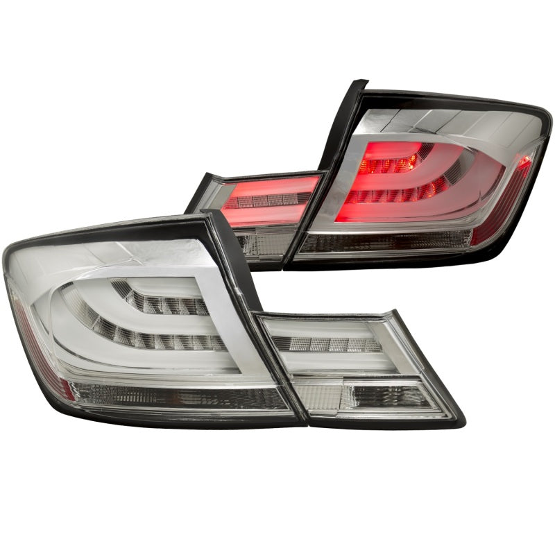 ANZO 2013-2015 Honda Civic (excludes hybrid) LED Taillights Chrome