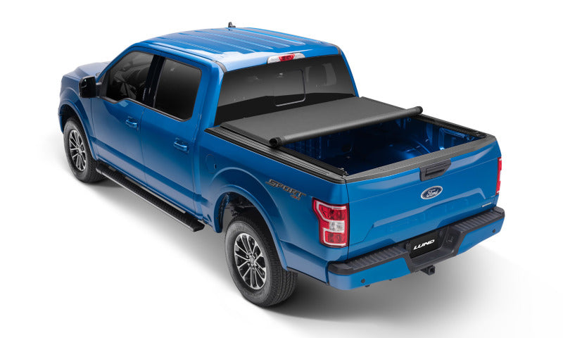 Lund 17-23 Ford F-250/350/450/550 Super Duty (8ft. Bed) Genesis Elite Roll Up Tonneau Cover - Black