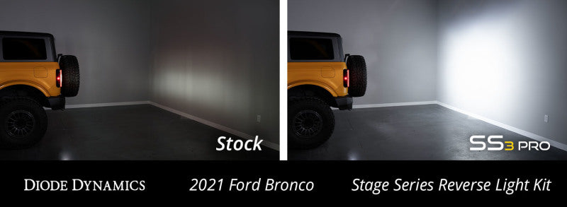Diode Dynamics 21-22 Ford Bronco C2 Pro Stage Series Reverse Light Kit
