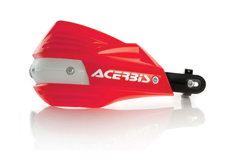 Acerbis X-Factor Handguard - Red w/White Logo