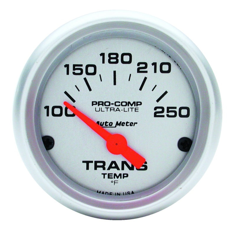 Autometer Ultra-Lite 52mm  100-250 Degree F Mechanical Transmission Temperature Gauge